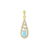 Larimar Silver Pendant