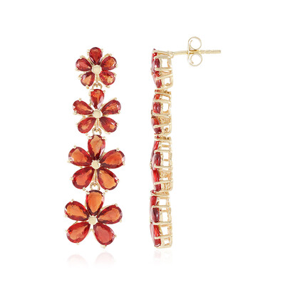 14K Tanzanian Ruby Gold Earrings (de Melo)