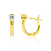 18K IF (D) Diamond Gold Earrings