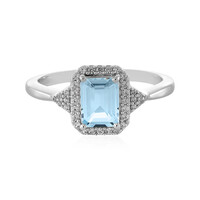 Sky Blue Topaz Silver Ring