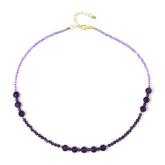 Zambian Amethyst Silver Necklace