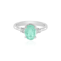 Colombian Emerald Silver Ring