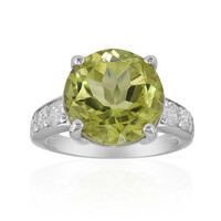 Lemon Citrine Silver Ring