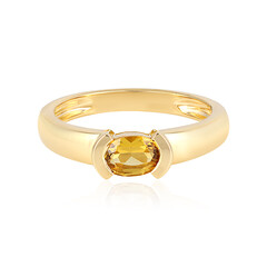 Yellow Beryl Silver Ring