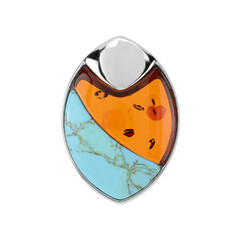 Multi Gem Silver Pendant