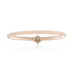 9K SI1 Champagne Diamond Gold Ring