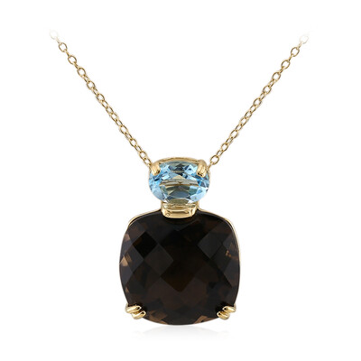 Smoky Quartz Silver Necklace