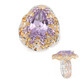 Rose de France Amethyst Silver Ring (Gems en Vogue)