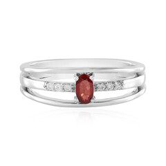 Tanzanian Ruby Silver Ring (Adela Silber)