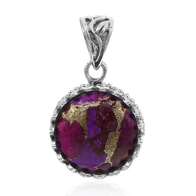 Kingman Purple Mojave Turquoise Silver Pendant (Art of Nature)
