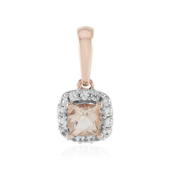 9K Morganite Gold Pendant