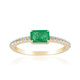 9K Zambian Emerald Gold Ring