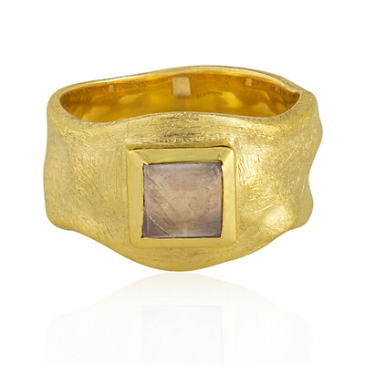 Rose Quartz Silver Ring (MONOSONO COLLECTION)