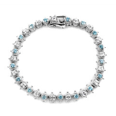 Ratanakiri Zircon Silver Bracelet (Dallas Prince Designs)