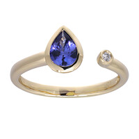 14K AAA Tanzanite Gold Ring (CIRARI)