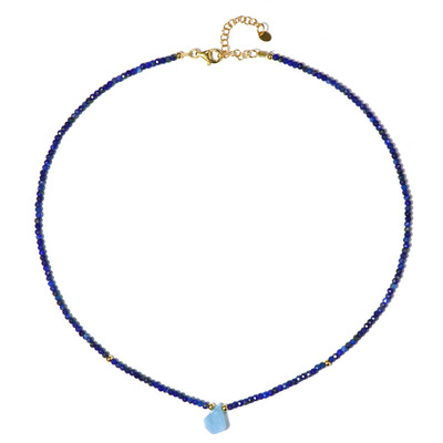 Aquamarine Silver Necklace