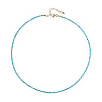 Neon Blue Apatite Silver Necklace