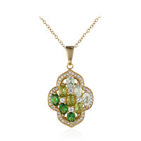 Tsavorite Silver Necklace
