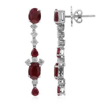 18K Burmese Ruby Gold Earrings (Estée Collection)