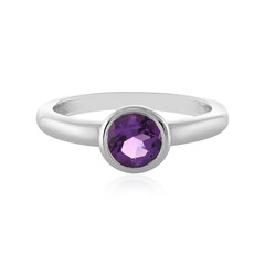 Zambian Amethyst Silver Ring