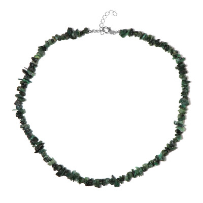 Brazilian Emerald Silver Necklace