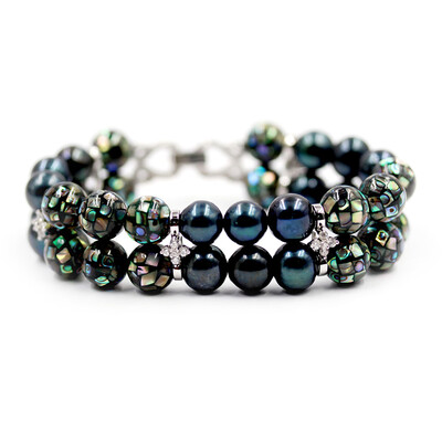 Freshwater pearl Silver Bracelet (Dallas Prince Designs)