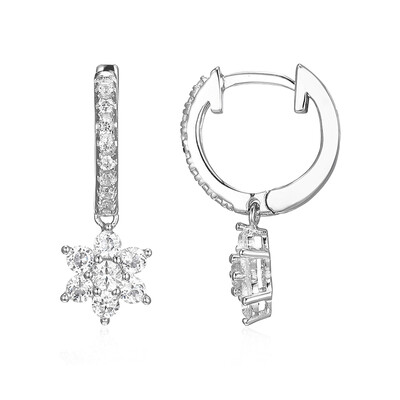 Zircon Silver Earrings