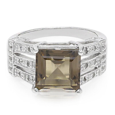 Smoky Quartz Silver Ring