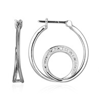 I3 (I) Diamond Silver Earrings