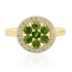 Russian Diopside Silver Ring