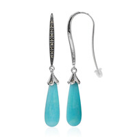 Amazonite Silver Earrings (Annette classic)
