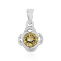 Yellow Beryl Silver Pendant