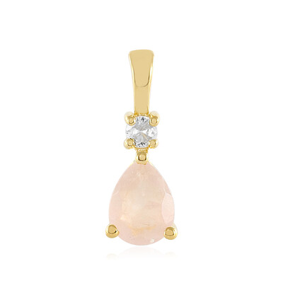 Rose Quartz Silver Pendant