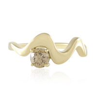 9K I2 Champagne Diamond Gold Ring (de Melo)