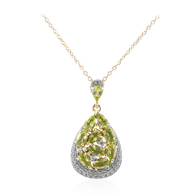 Burmese Peridot Silver Necklace
