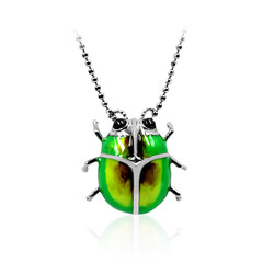 Black Spinel Silver Necklace (Dallas Prince Designs)