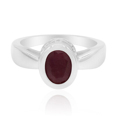 Ruby Silver Ring