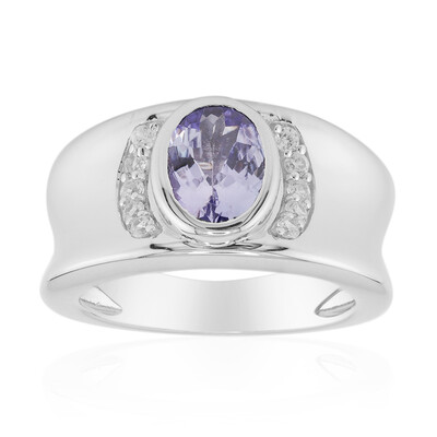 Unheated Tanzanite Silver Ring (Remy Rotenier)