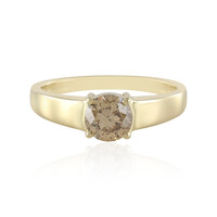 14K I2 Champagne Diamond Gold Ring (de Melo)