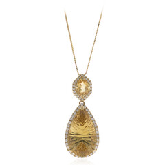 18K Citrine Gold Necklace (CIRARI)