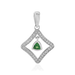 Tanzanian Tsavorite Silver Pendant