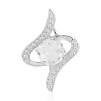 White Quartz Silver Pendant