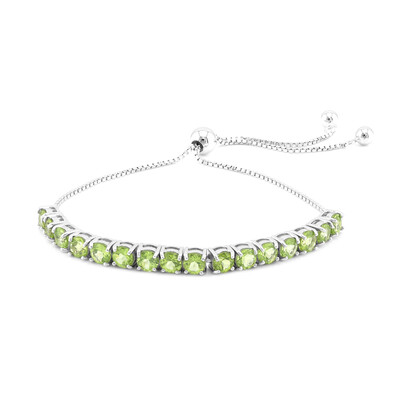Burmese Peridot Silver Bracelet