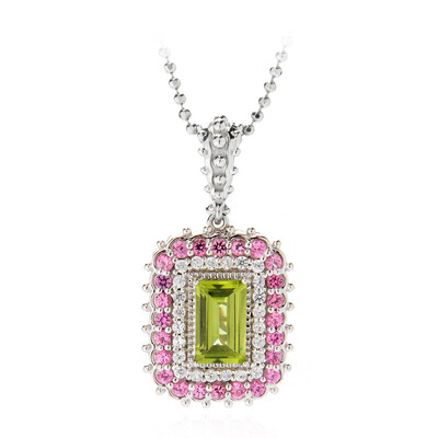 Peridot Silver Necklace (Dallas Prince Designs)