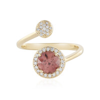 14K Pink Zircon Gold Ring (AMAYANI)