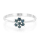 Fancy Diamond Silver Ring