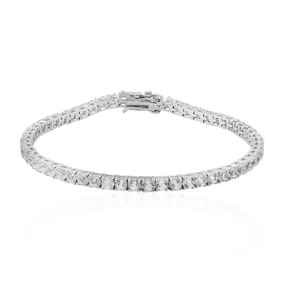 White Topaz Silver Bracelet