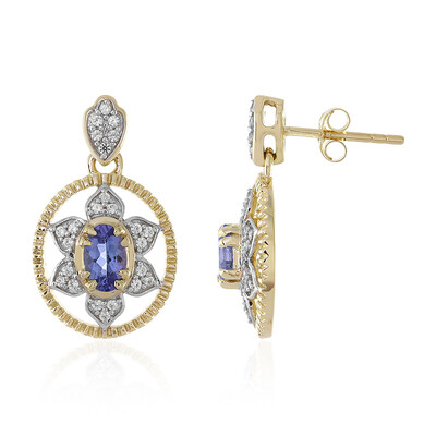 9K Tanzanite Gold Earrings (Adela Gold)