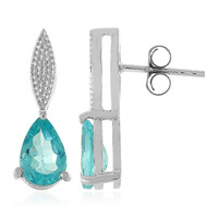 Blue Apatite Silver Earrings