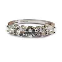 Zircon Silver Ring